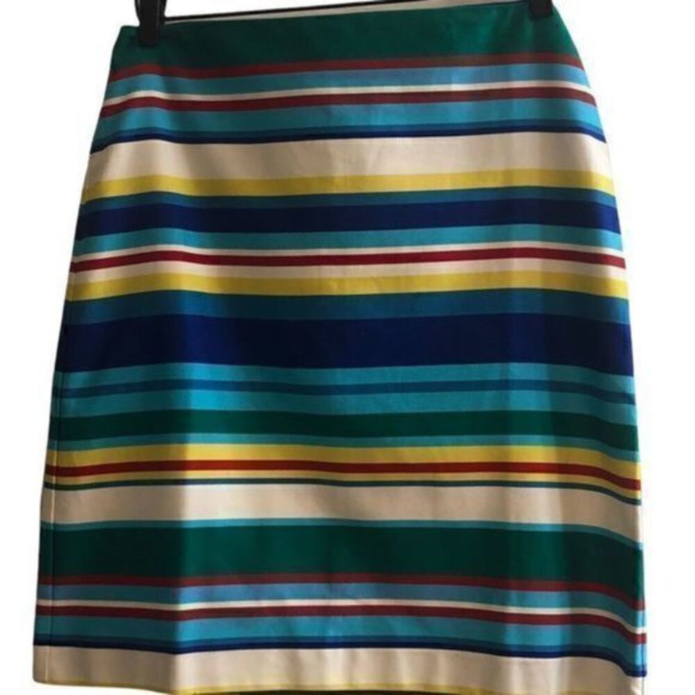 Talbots VTG Mod Striped Pencil‎ Skirt Size 10